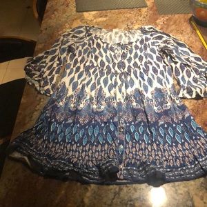 Roxy Coverup, multi color blues